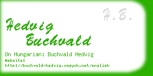 hedvig buchvald business card
